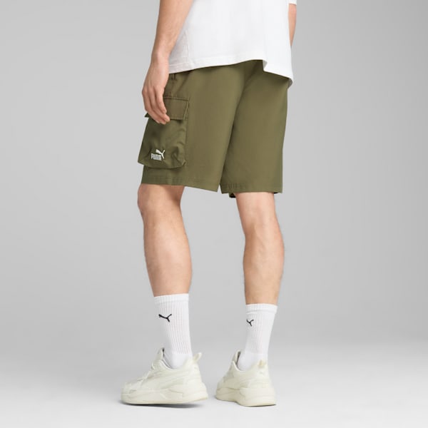 Shorts cargo Essentials No.1 Logo 22cm para hombre, Loden Green, large-MEX