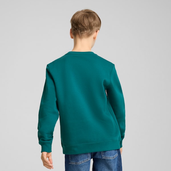 PUMA SQUAD Crew Youth, Cold Green, large-ZAF