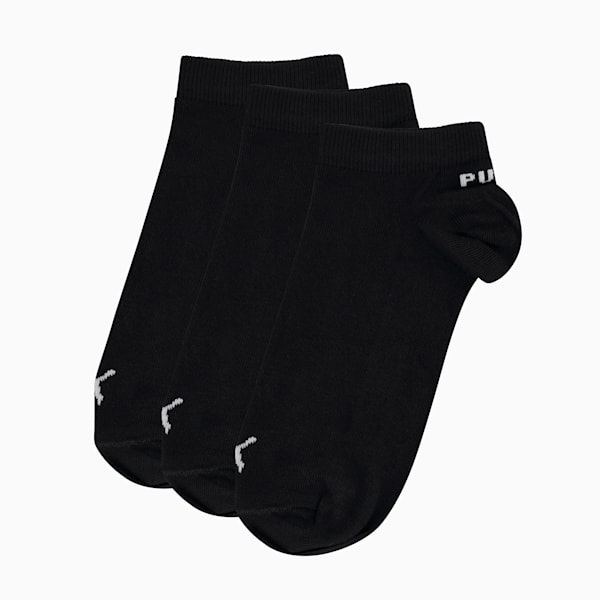 Mens 3 Pk Low Cut Socks, PUMA Black-PUMA Black-PUMA Black, large-ZAF