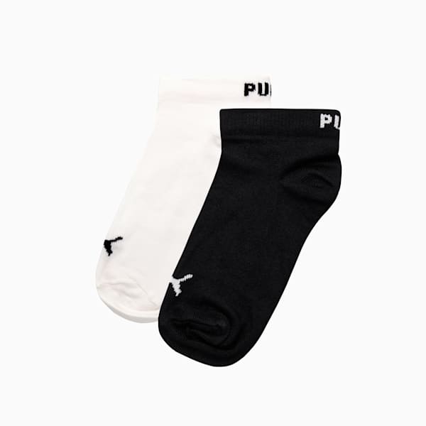 Kids Unisex 2Pk Socks, PUMA Black-PUMA White, large-ZAF