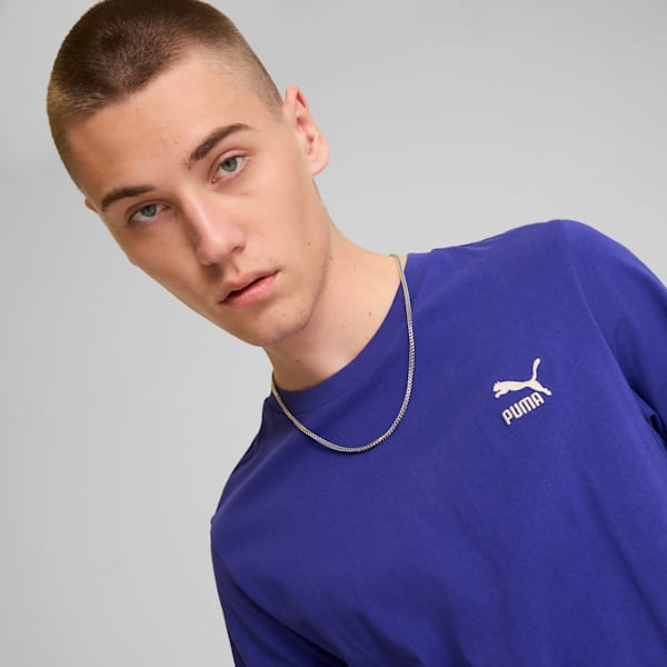 CLASSICS Men's Small Logo Tee, Lapis Lazuli, large-ZAF