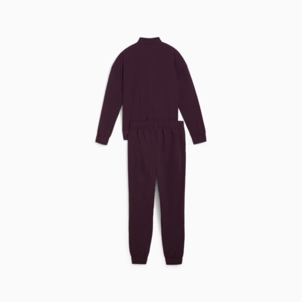 Woven Tracksuit Women, Midnight Plum, large-MEX