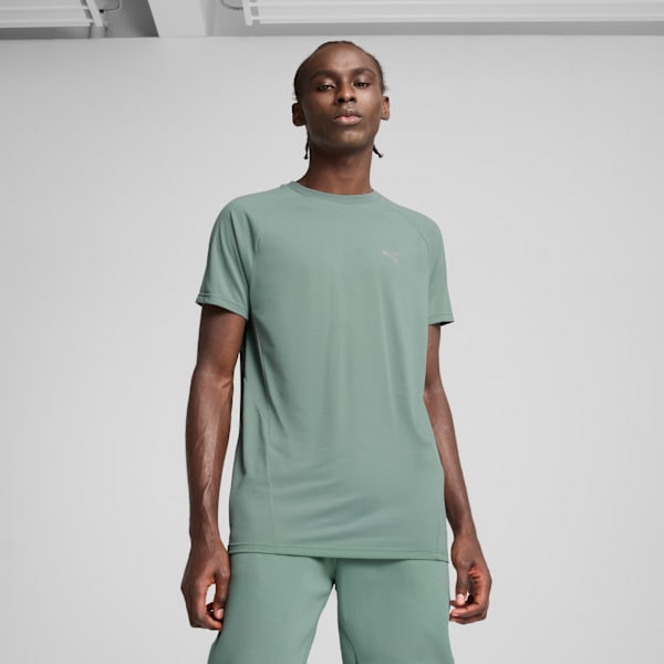 EVOSTRIPE Tee Men, Green Moon, large-ZAF