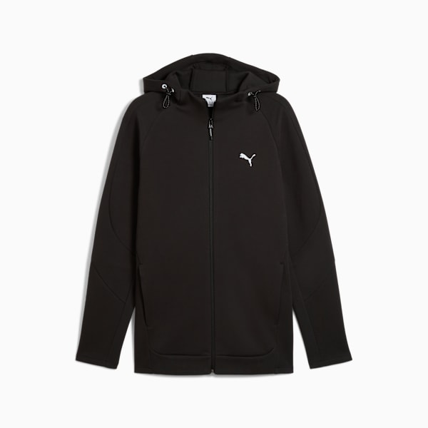 EVOSTRIPE Full-Zip Hoodie Men, PUMA Black, large-ZAF