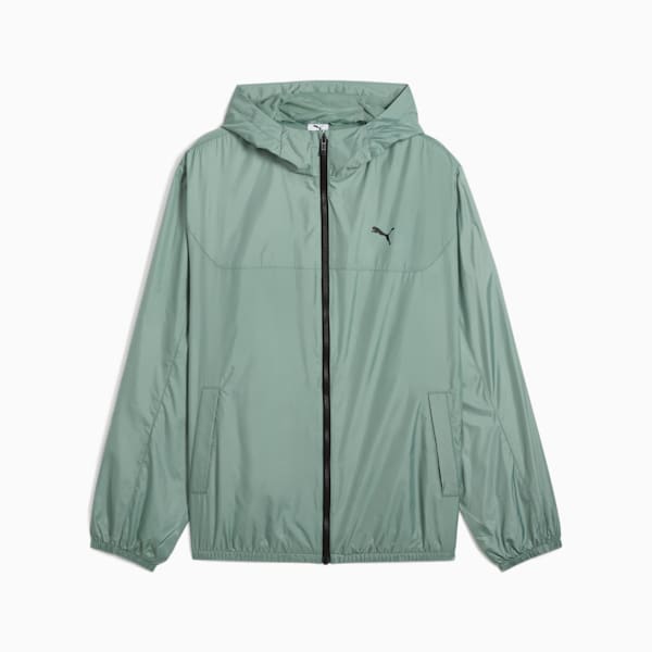 Essentials Regular Windbreaker Men, Green Moon, large-ZAF