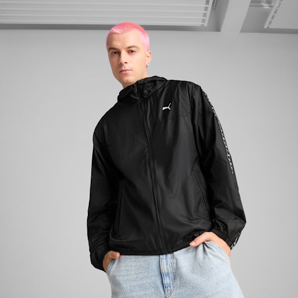 Campera PUMA rompevientos Essentials Tape, PUMA Black, large-ARG