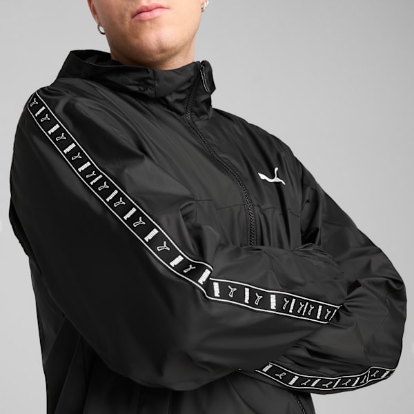 Campera PUMA rompevientos Essentials Tape, PUMA Black, large-ARG
