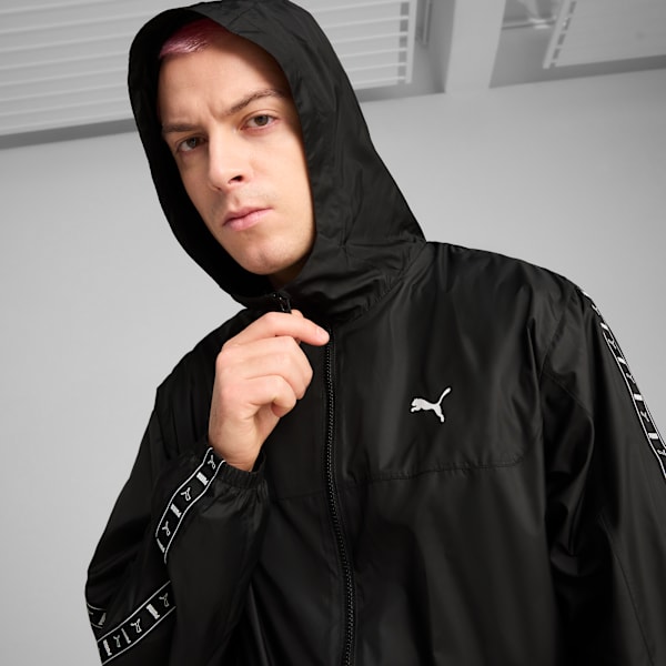 Campera PUMA rompevientos Essentials Tape, PUMA Black, large-ARG