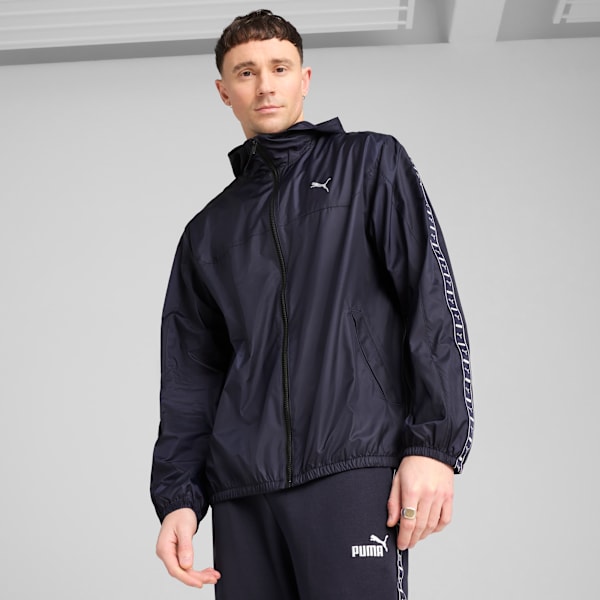 Campera PUMA rompevientos Essentials Tape, New Navy, large-ARG