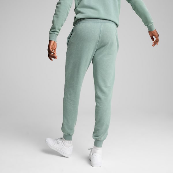 PUMA Class Washed Sweatpants Men, Green Moon, large-MEX