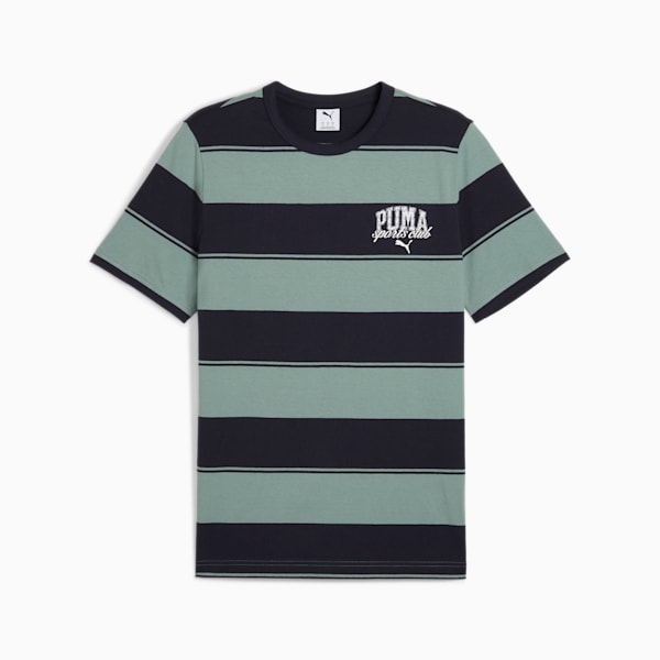 Remera rayada PUMA Class para hombre, Green Moon, large-ARG