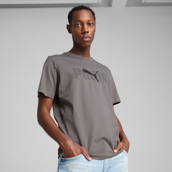 Remera Essentials Logo Lab para hombre, Cast Iron, large-ARG