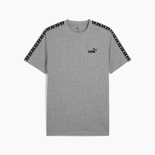 Camiseta Essentials Tape Hombre, Medium Gray Heather, large-MEX