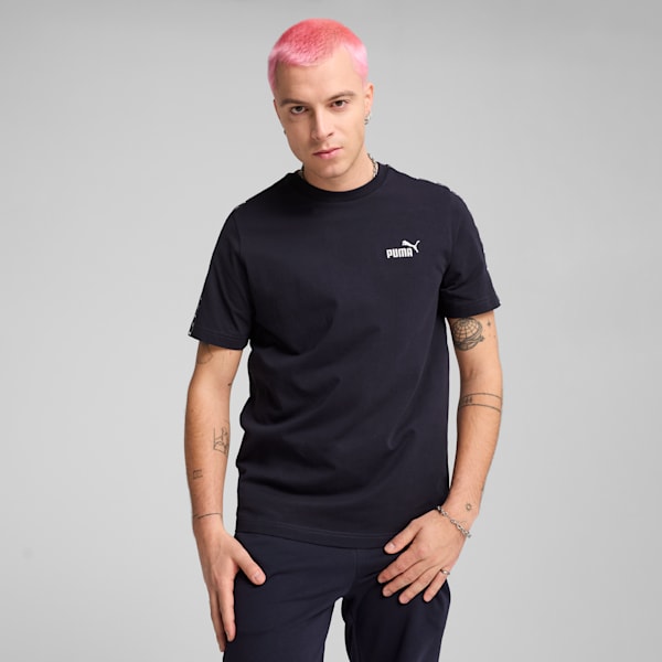Remera Essentials Tape para hombre, New Navy, large-ARG