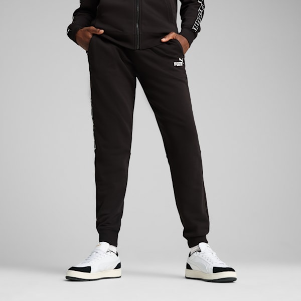Pantalones de chándal Essentials Tape para hombre, PUMA Black, large-ARG
