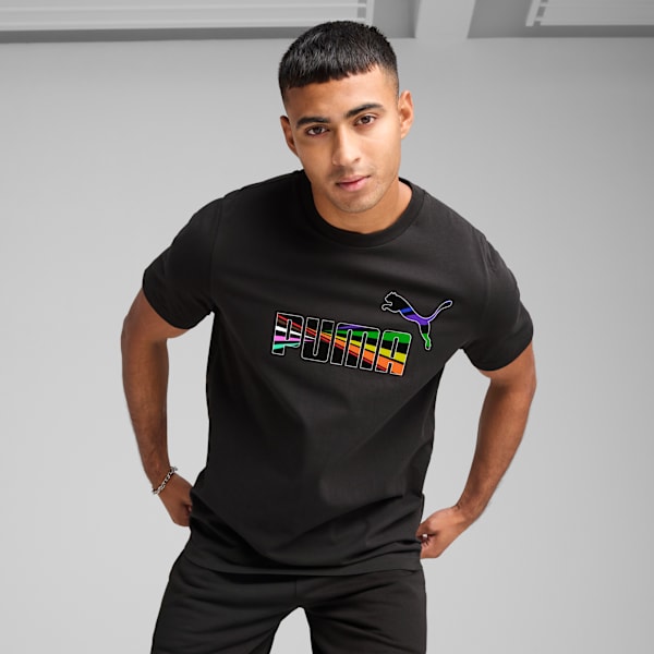 Playera Love United Hombre, PUMA Black, large-MEX