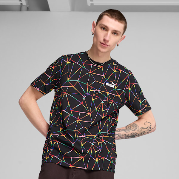Love United Tee Men, PUMA Black, large-MEX