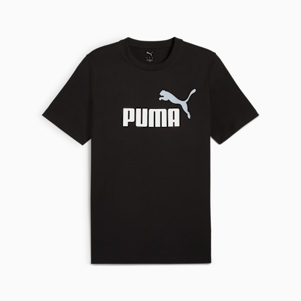 Remera Essentials 2 Colour No. 1 Logo para hombre, PUMA Black, large-ARG