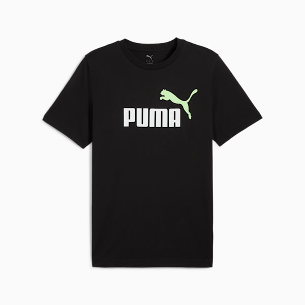 Playera Essentials 2 Colour No. 1 Logo para hombre, PUMA Black-Spring Fern, large-MEX