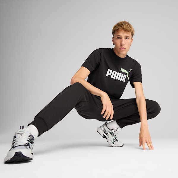 Playera Essentials 2 Colour No. 1 Logo para hombre, PUMA Black-Spring Fern, large-MEX