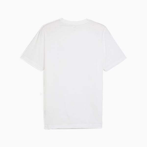 Essentials 2 Colour Small No. 1 Logo Tee Men, PUMA White, large-MEX