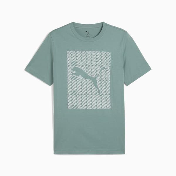 Remera Graphics PUMA Wording para hombre, Green Moon, large-ARG