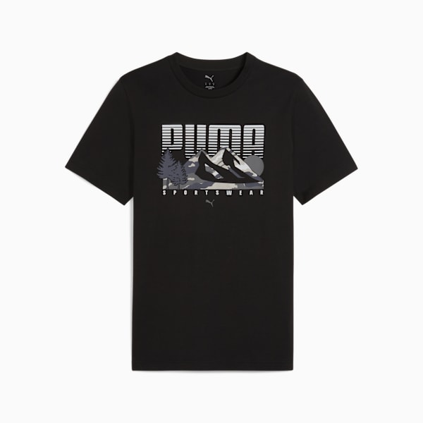 Remera Graphics Mountain para hombre, PUMA Black, large-ARG