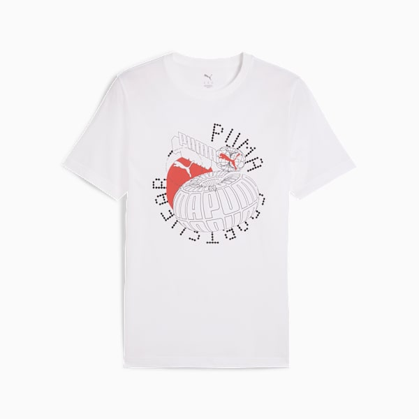 Remera Graphics Execution para hombre, PUMA White, large-ARG