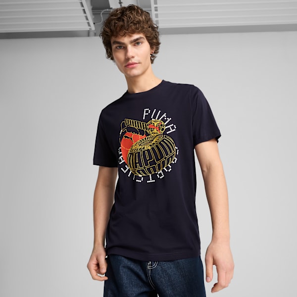 Remera Graphics Execution para hombre, New Navy, large-ARG