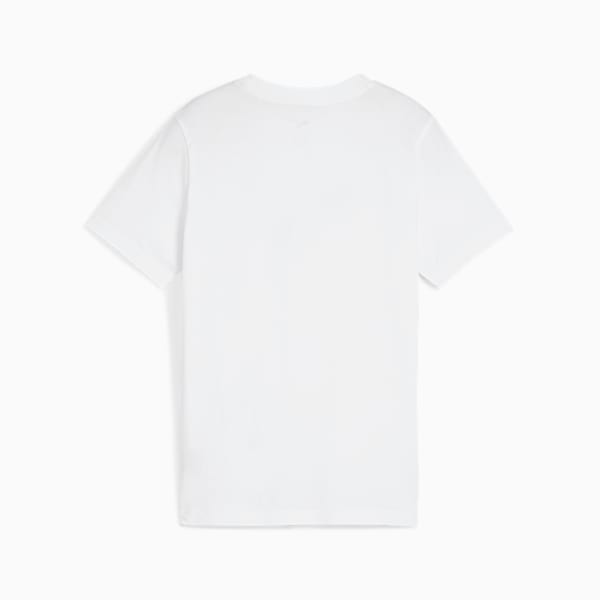 Essentials Cat Logo Tee Youth, PUMA White, large-MEX