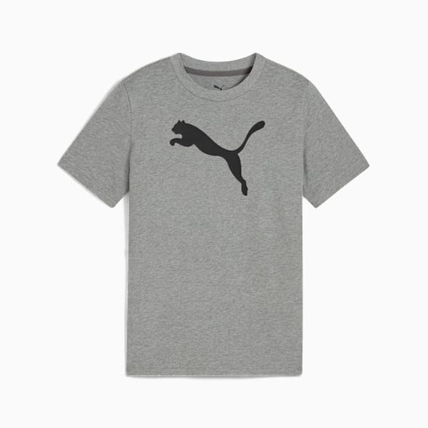 Essentials Cat Logo Tee Youth, Medium Gray Heather, large-MEX