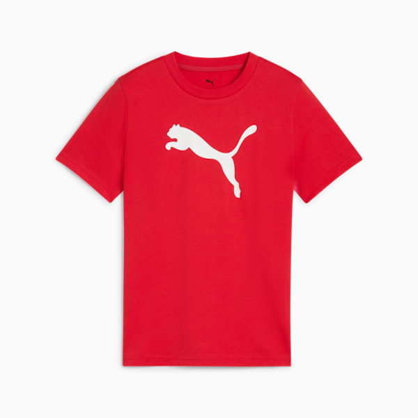 Essentials Cat Logo Tee Youth, For All Time Red, large-MEX