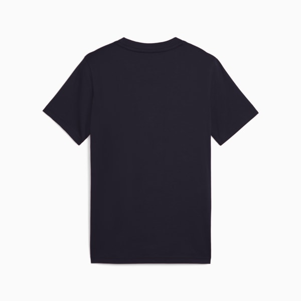 Essentials Cat Logo Tee Youth, New Navy, large-MEX