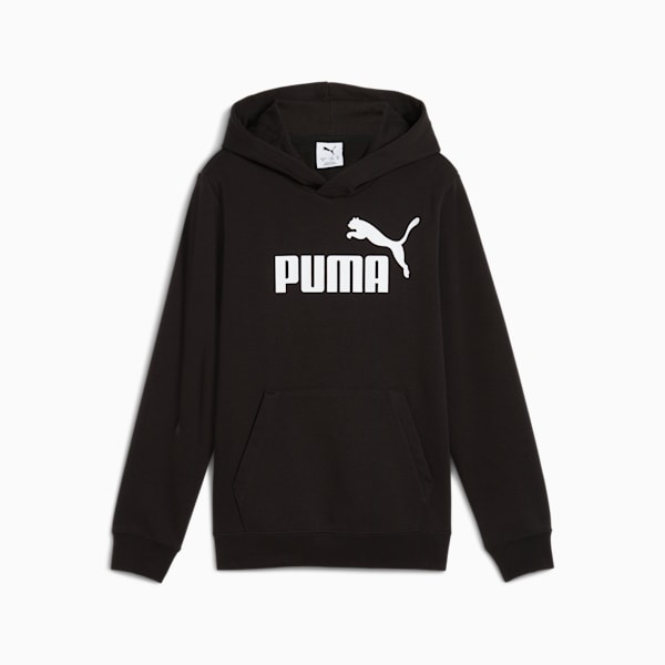Sudadera con capucha Essentials No. 1 Logo II juvenil, PUMA Black, large-MEX