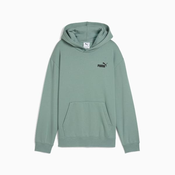 ESS Small No. 1 Logo Relaxed Fleece Hoodie Youth, Green Moon, large-ZAF