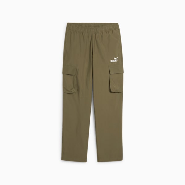 ESS No. 1 Logo Woven Cargo Pants Youth, Loden Green, large-ZAF