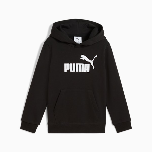 Essentials No. 1 Logo Hoodie Kids, PUMA Black, large-MEX