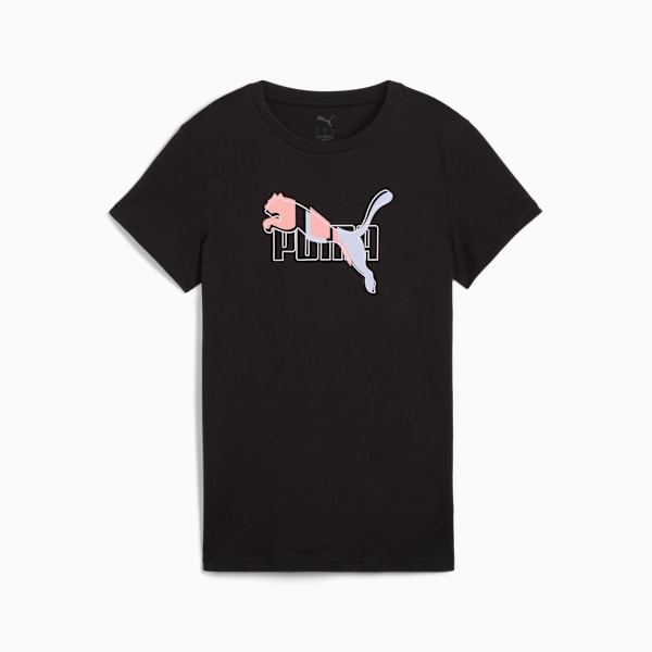 Playera Essentials Logo Lab para mujer, PUMA Black, large-MEX