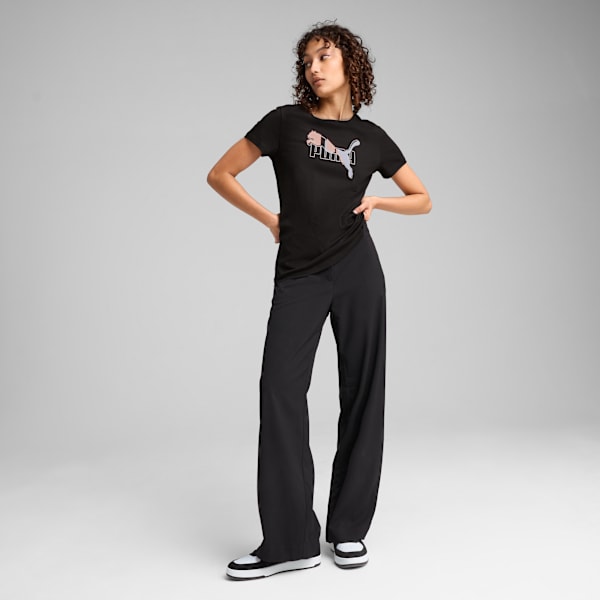 Playera Essentials Logo Lab para mujer, PUMA Black, large-MEX