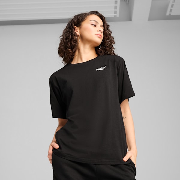 Camiseta ESS TAPE Mujer, PUMA Black, large-MEX