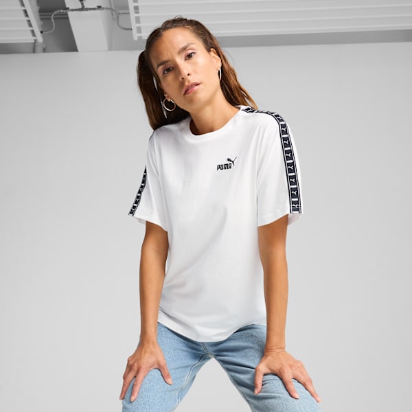 Playera holgada Essentials para mujer, PUMA White, large-MEX
