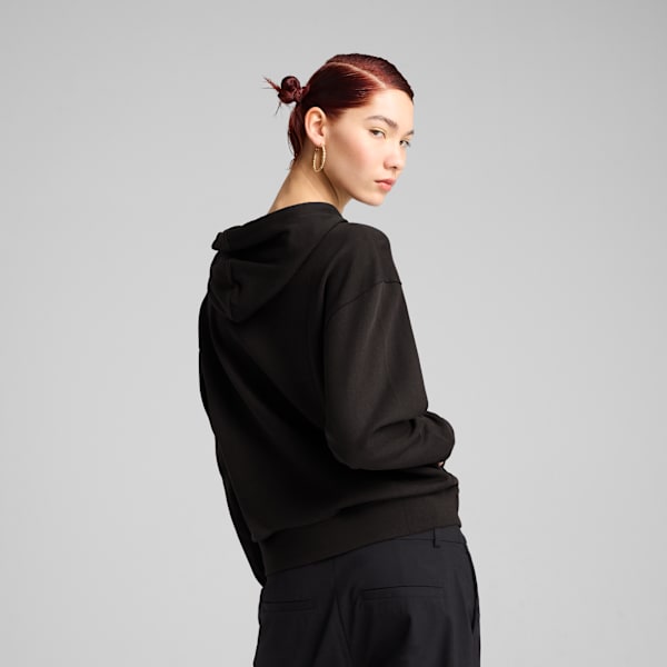 Buzo con capucha Essentials ELEVATED Comfort para mujer, PUMA Black, large-ARG