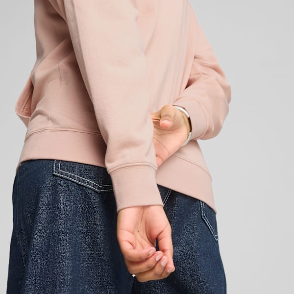 ESS ELEVATED Comfort Hoodie Women, Rose Quartz, large-MEX