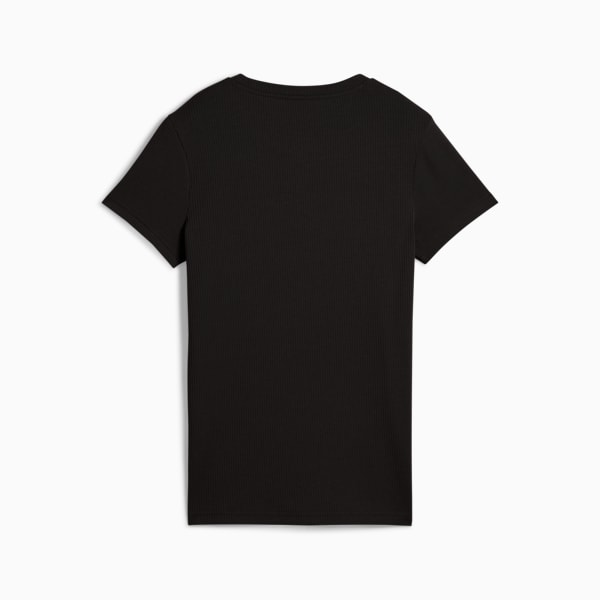 Remera Essentials ELEVATED Rib para mujer, PUMA Black, large-ARG