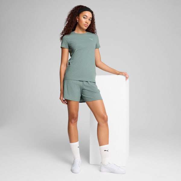 Remera Essentials ELEVATED Rib para mujer, Green Moon, large-ARG