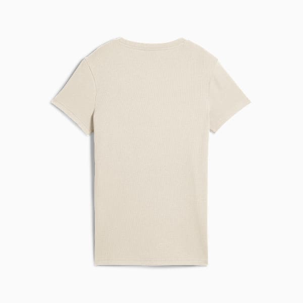 Remera Essentials ELEVATED Rib para mujer, Alpine Snow, large-ARG