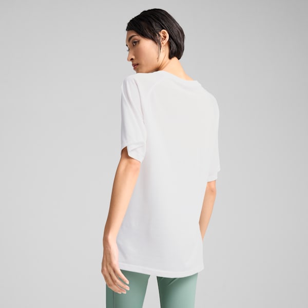 Evostripe Relaxed Tee Women, PUMA White, large-ZAF