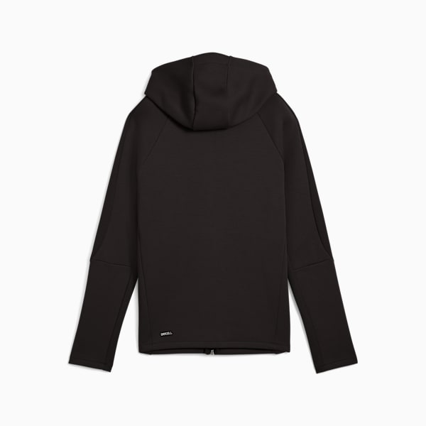 EVOSTRIPE Full-Zip Hoodie Women, PUMA Black, large-ZAF