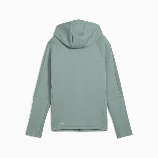 EVOSTRIPE Full-Zip Hoodie Women, Green Moon, large-ZAF