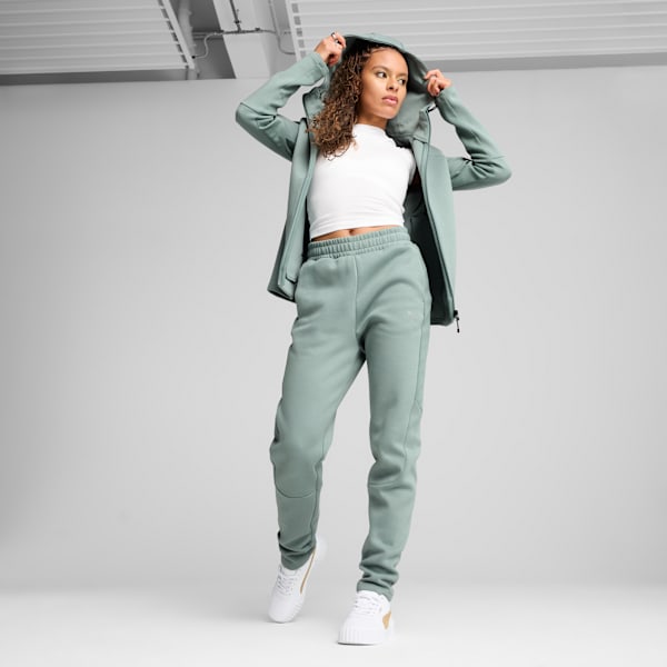 EVOSTRIPE Sweatpants Women, Green Moon, large-ZAF